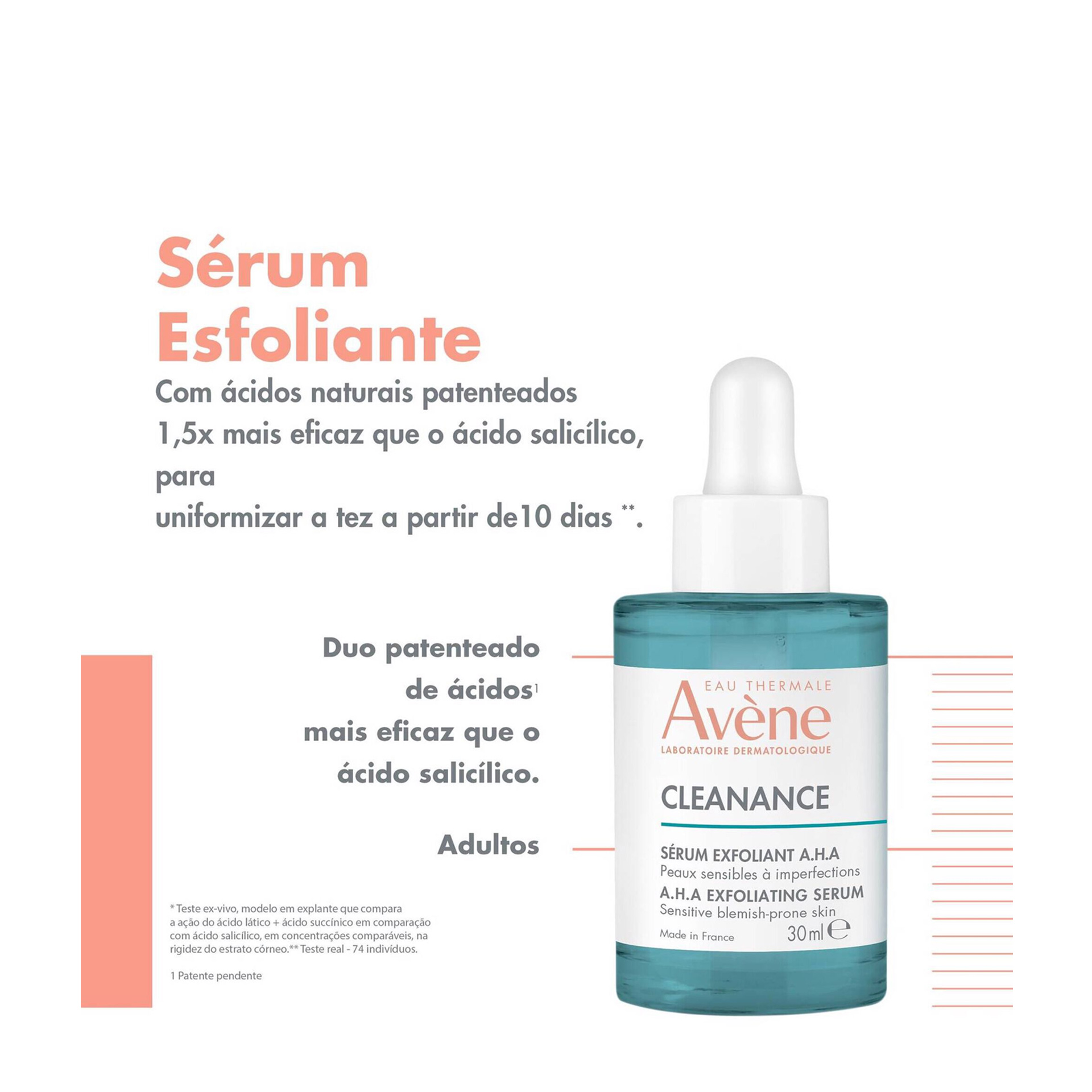 Avene Cleanance Sérum Esfoliante AHA Anti-Imperfeições 30ml