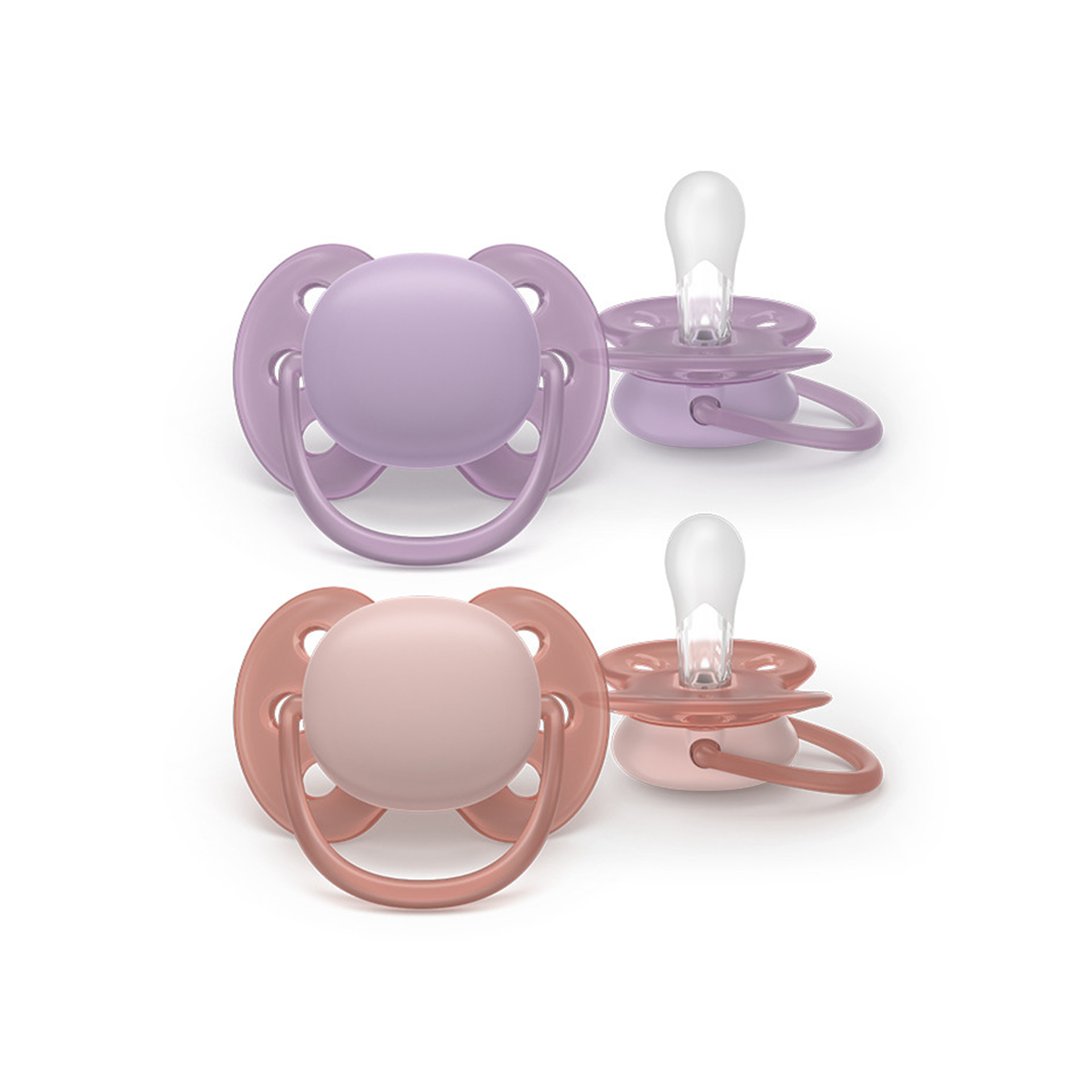 Philips Avent 2 Chupetas Eco UltSoft 6-18M Rosa