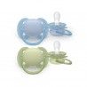Philips Avent 2 Chupetas Eco UltSoft 0-6M Azul Philips Avent 2 Chupetas Eco UltSoft 0-6M Azul