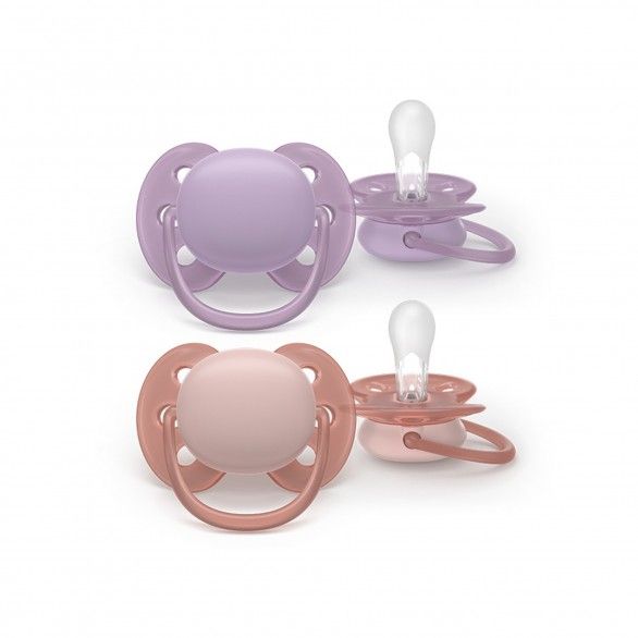 Philips Avent 2 Chupetas Eco UltSoft 6-18M Rosa Philips Avent 2 Chupetas Eco UltSoft 6-18M Rosa