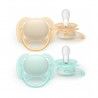 Philips Avent 2 Chupetas Silicone Ultra Macia 0-6 Meses Philips Avent 2 Chupetas Silicone Ultra Macia 0-6 Meses
