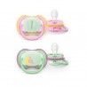 Philips Avent 2 Chupetas Eco UltAir Night 6-18M Rosa Philips Avent 2 Chupetas Eco UltAir Night 6-18M Rosa