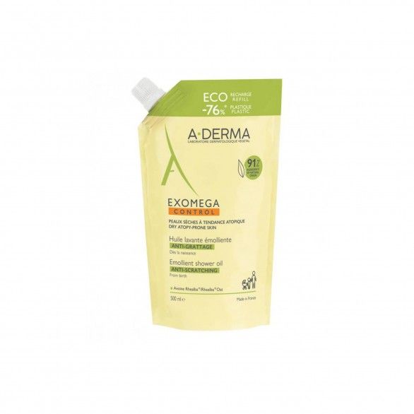 A-Derma Exomega Control Óleo de Banho Antiprurido Pele Atópica Recarga 500ml A-Derma Exomega Control Óleo de Banho Antiprurido Pele Atópica Recarga 500ml