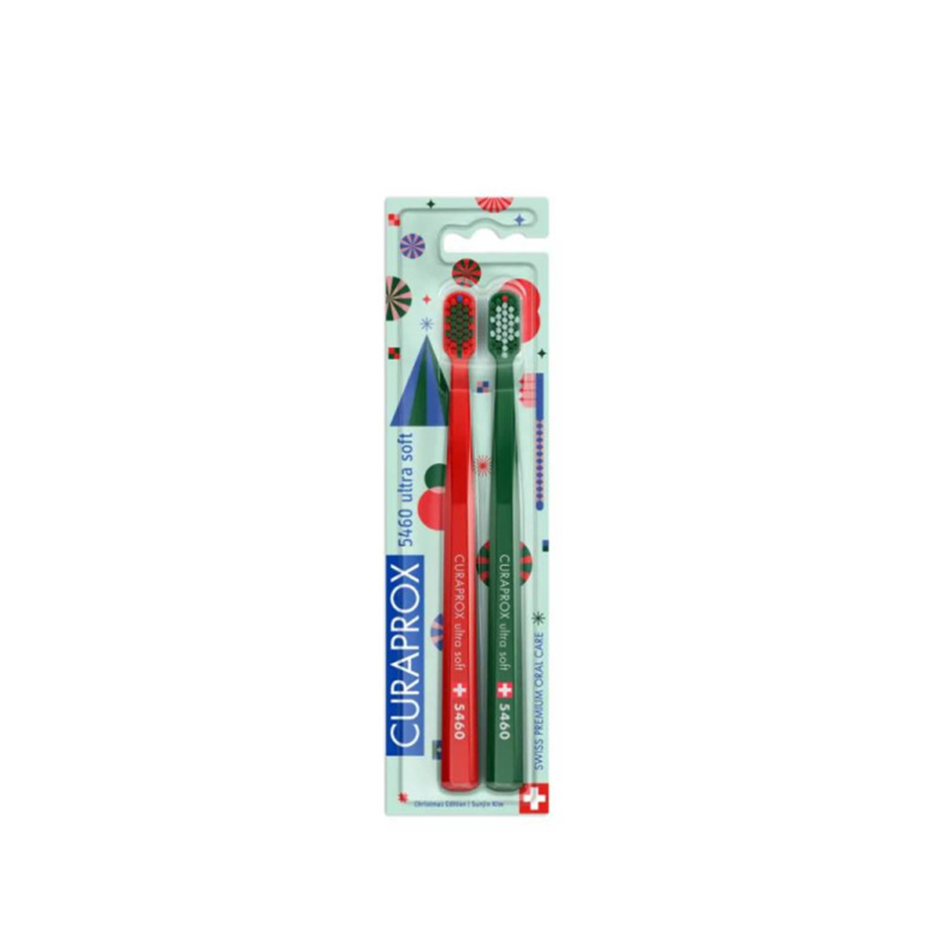 Curaprox CS 5460 Escovas de Dentes Ultra Suave Edição Natal Duo