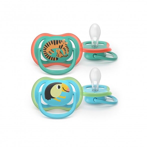 Philips Avent 2 Chupetas Eco UltAir Deco 6-18M Azul Philips Avent 2 Chupetas Eco UltAir Deco 6-18M Azul