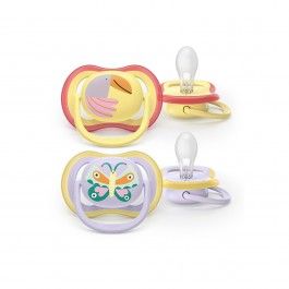 Philips Avent 2 Chupetas Eco UltAir Deco 0-6M Rosa X2