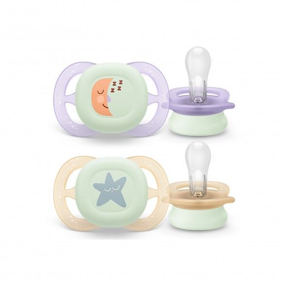 Philips Avent 2 Chupetas Eco UltSta Nt 0-2M Rosa