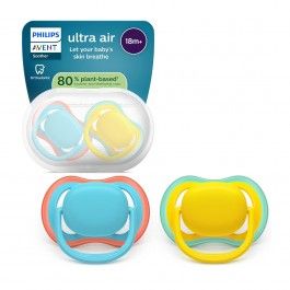 Philips Avent 2 Chupetas Eco UltAir 18M+ Azul