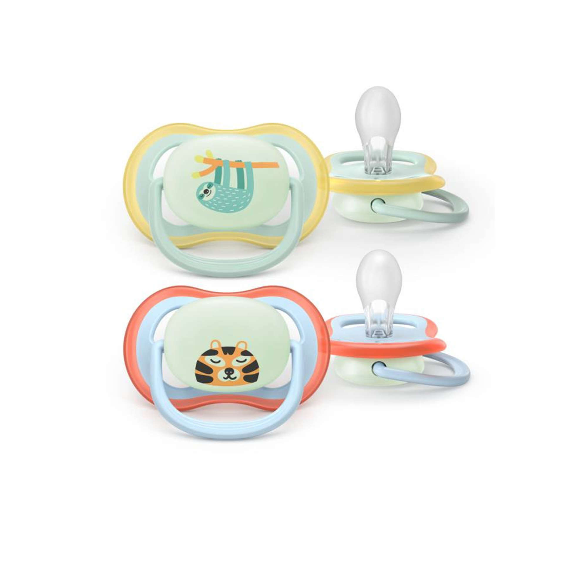 Philips Avent 2 Chupetas Eco UltAir Night 0-6M Azul