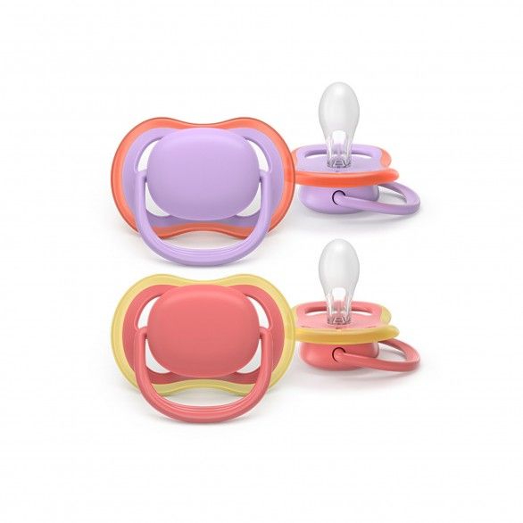 Philips Avent 2 Chupetas Eco UltAir 18M+ Rosa