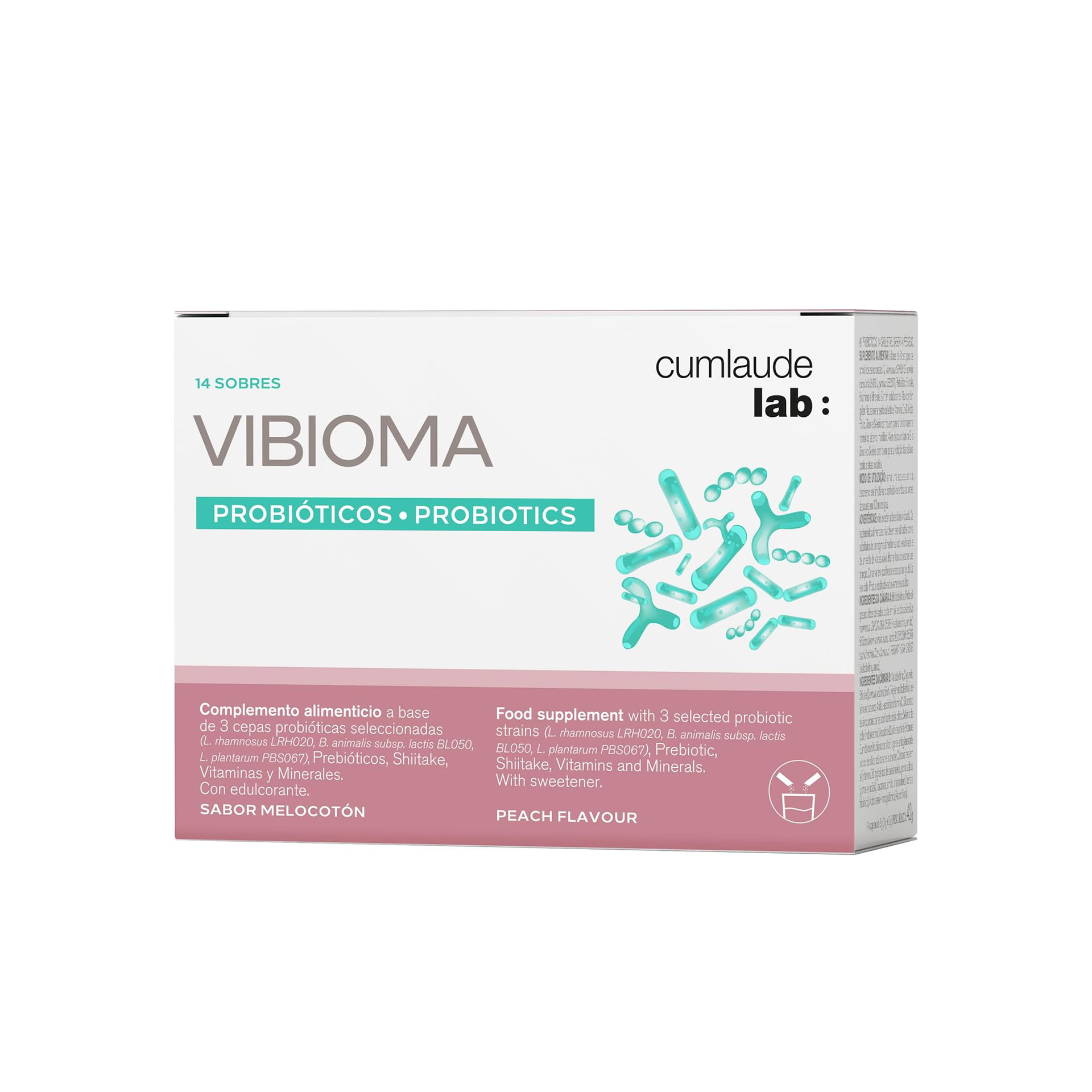 Rilastil Cumlaude Lab Vibioma Probióticos Pêssego 14 Saquetas