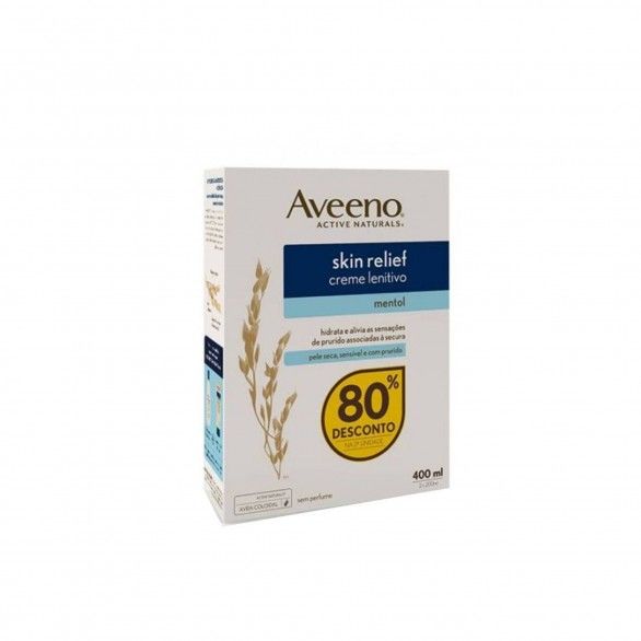 Aveeno Skin Relief Creme Lenitivo de Mentol Duo 80% Desc 2ªUnidade Aveeno Skin Relief Creme Lenitivo de Mentol Duo 80% Desc 2ªUnidade