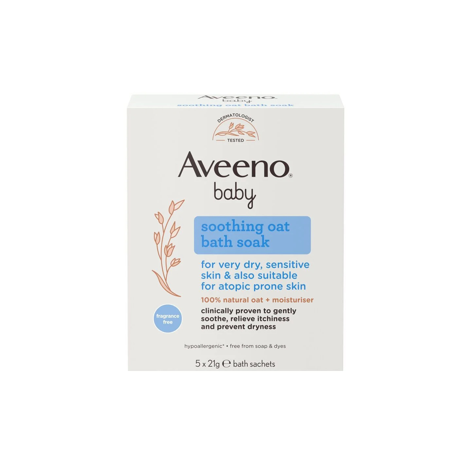 Aveeno Baby Pó de Banho Aveia 5x21g