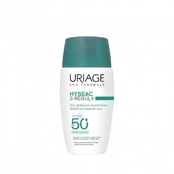 Uriage Hyséac 3 Regul+ Cuidado Anti-Imperfeições SPF50+ 50ml Uriage Hyséac 3 Regul+ Cuidado Anti-Imperfeições SPF50+ 50ml