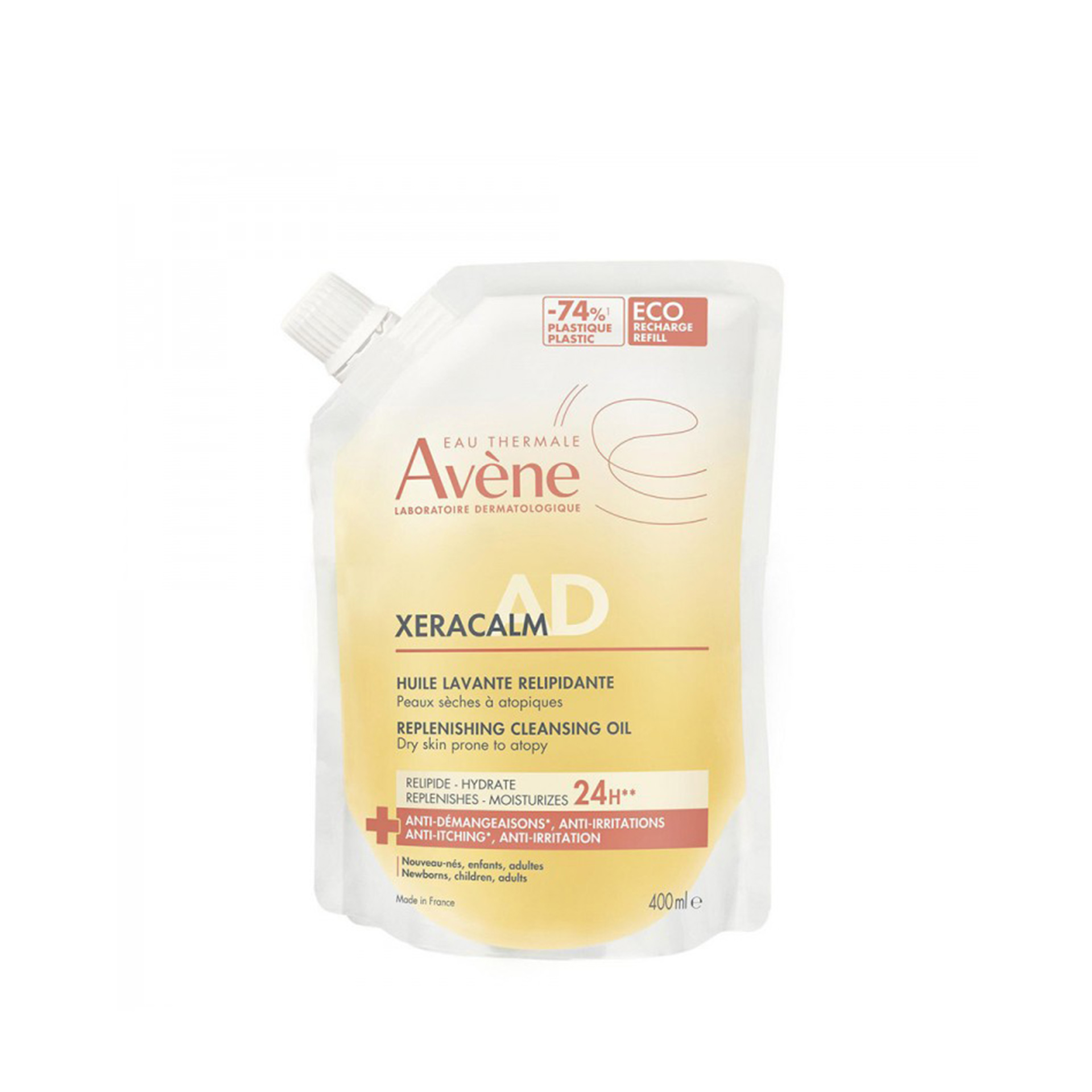 Avène XeraCalm A.D. Óleo de Limpeza Relipidante Peles Atópicas Recarga 400ml