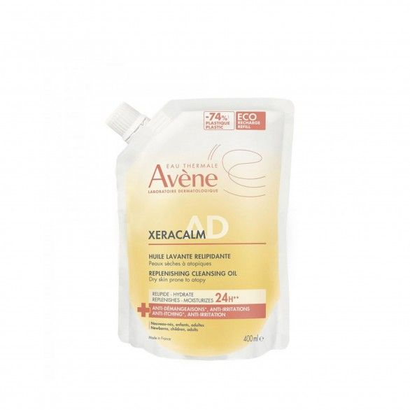 Avène XeraCalm A.D. Óleo de Limpeza Relipidante Peles Atópicas Recarga 400ml Avène XeraCalm A.D. Óleo de Limpeza Relipidante Peles Atópicas Recarga 400ml
