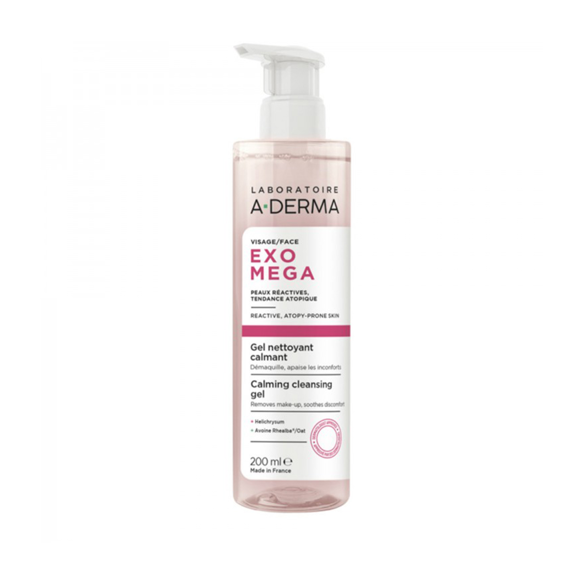 A-Derma Exomega Gel de Limpeza Facial Suavizante 200ml