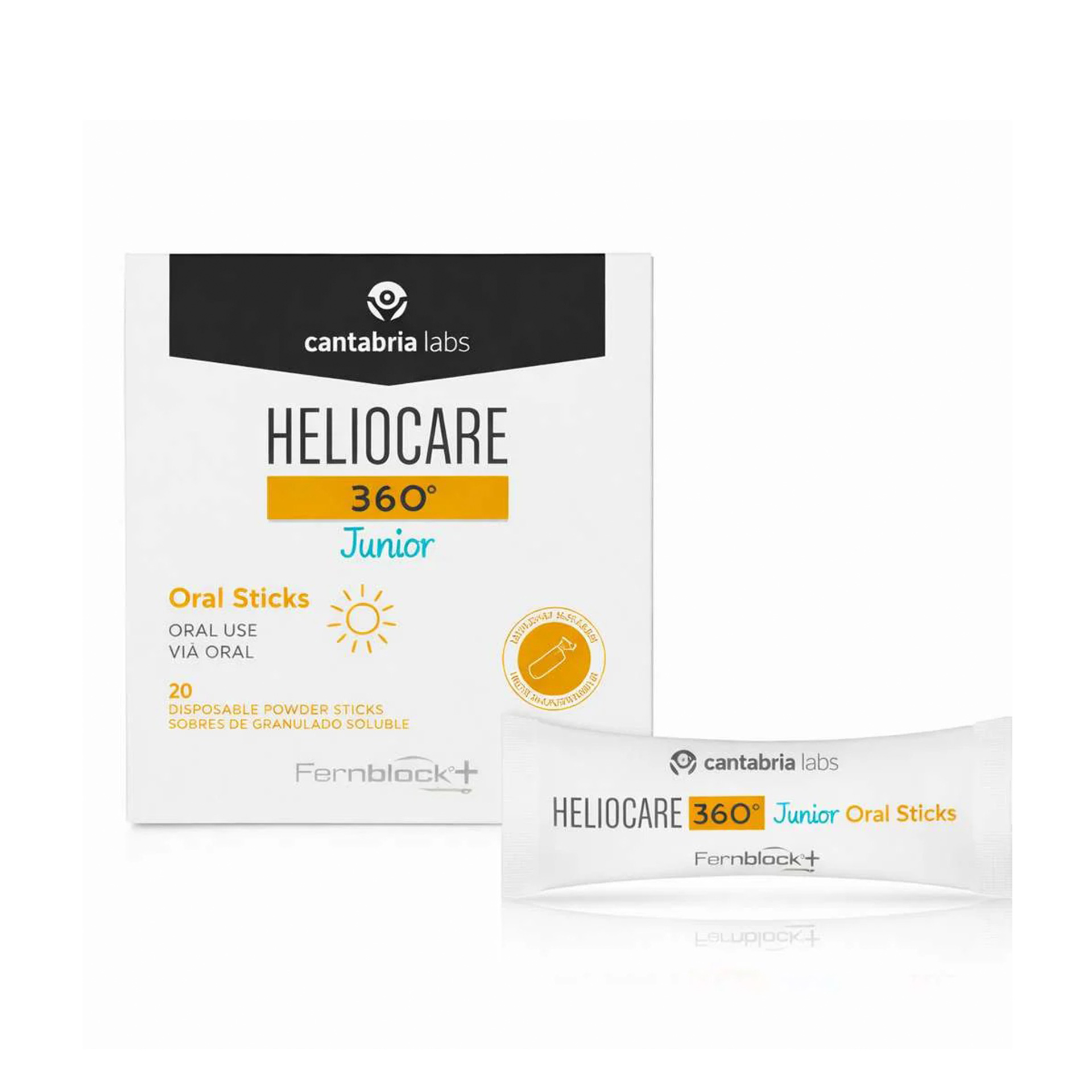 Heliocare 360º Júnior Oral Sticks 20 Unidades