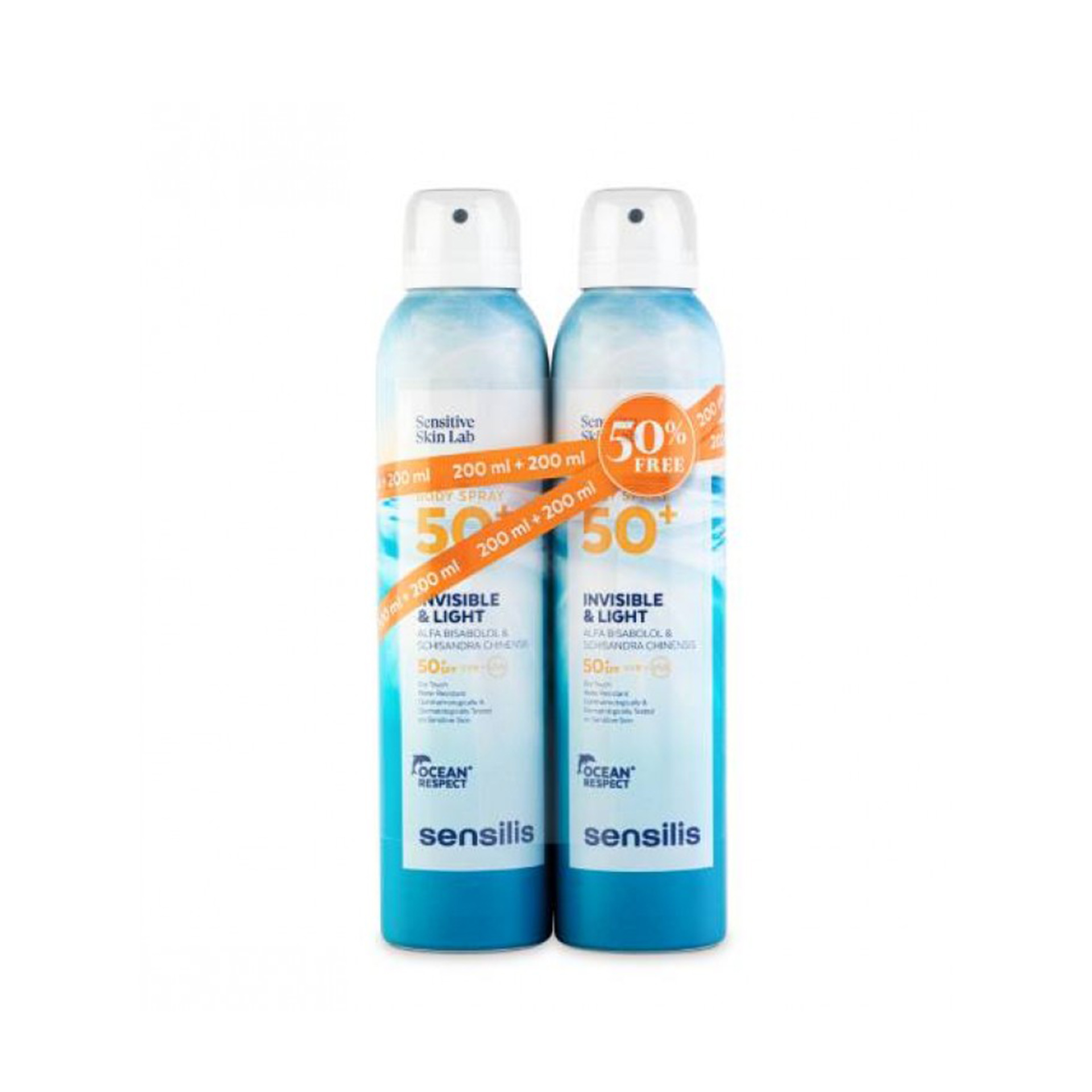 Sensilis Body Spray SPF50 Toque Seco 2x200ml