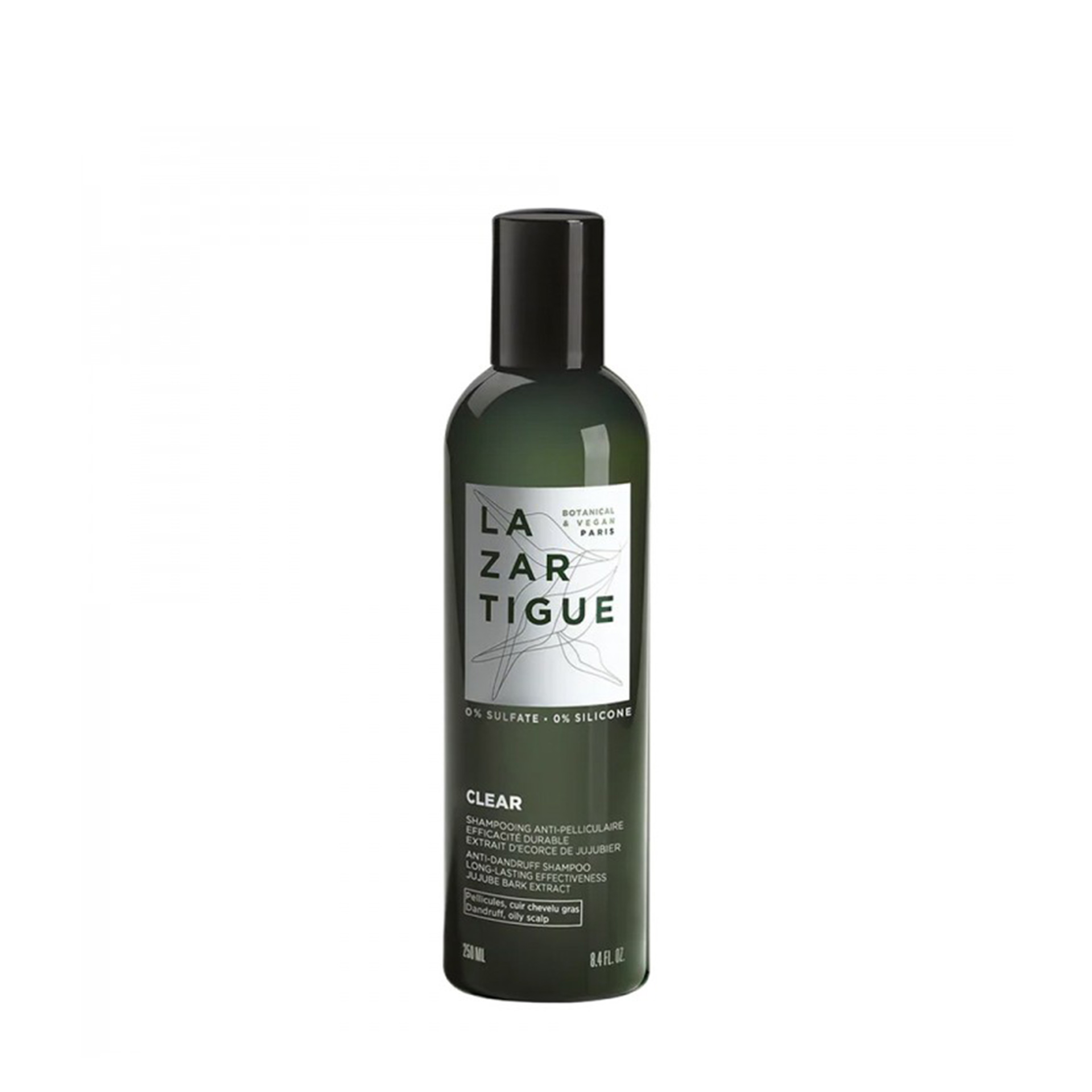 Lazartigue Clear Shampoo Anticaspa Couro Cabeludo Oleoso 250ml