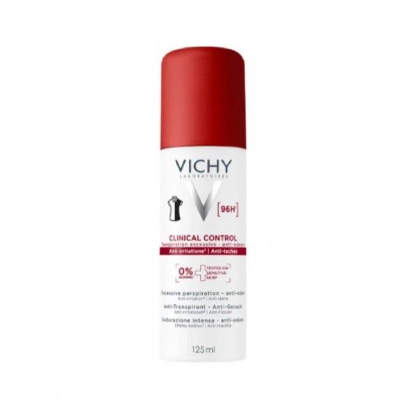 Vichy Clinical Control Antitranspirante Spray Pele Sensível 125ml Vichy Clinical Control Antitranspirante Spray Pele Sensível 125ml